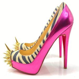 Christian Louboutin Anjalina Suede Spike Heels – June Resale